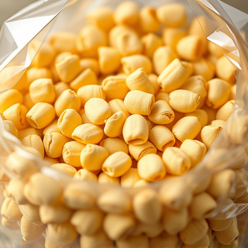 Close-up of premium sunflower hearts in bag
