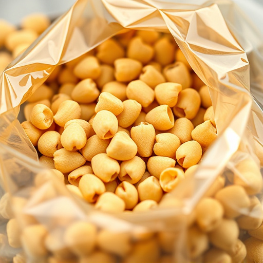Close-up of premium sunflower hearts in bag