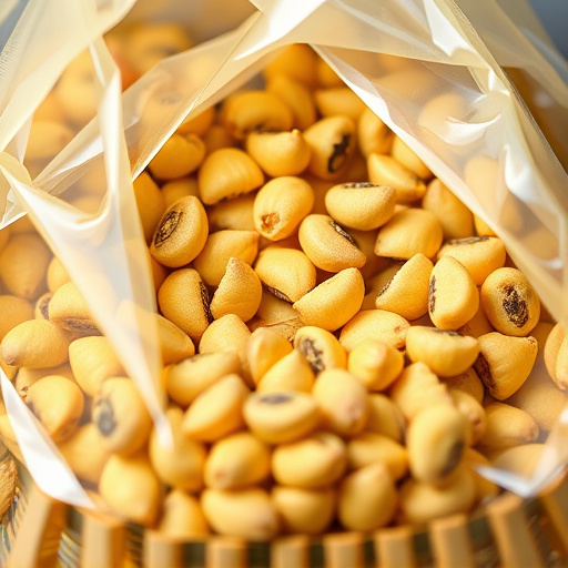Close-up of premium sunflower hearts in bag