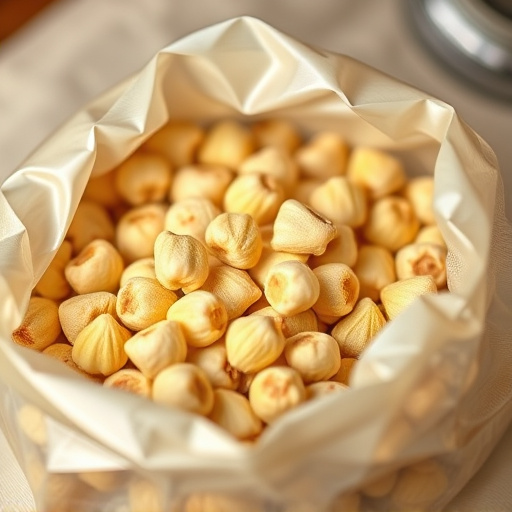 Close-up of premium sunflower hearts in bag