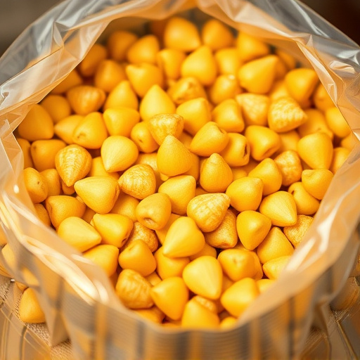 Close-up of premium sunflower hearts in bag