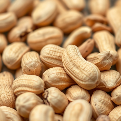Close-up of shelled peanuts for wildlife