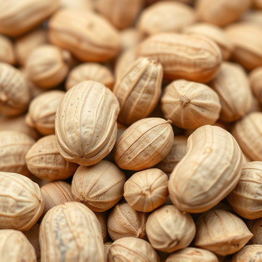 Close-up of shelled peanuts for wildlife