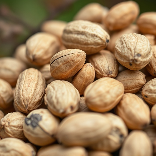 Close-up of shelled peanuts for wildlife