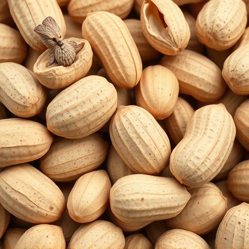 Close-up of shelled peanuts for wildlife