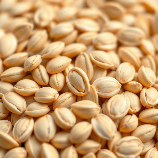 Close-up of shelled sunflower seeds