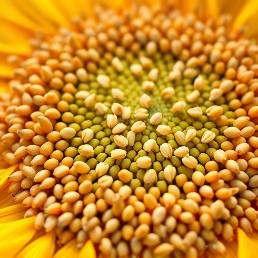 Close-up of sunflower and millet seeds