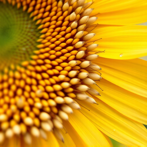 Close-up of sunflower and millet seeds