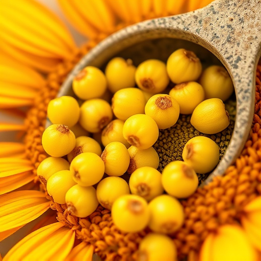 Close-up of sunflower hearts in scoop