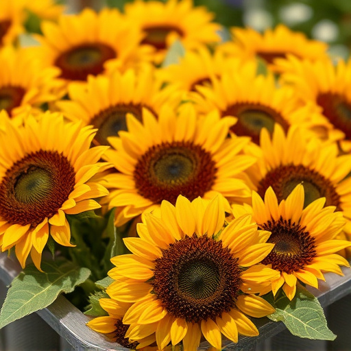 Close-up of sunflower hearts in tray