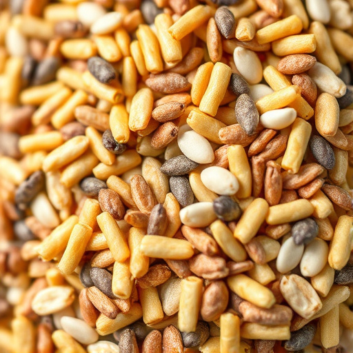 Close-up of wheat-free bird seed mix