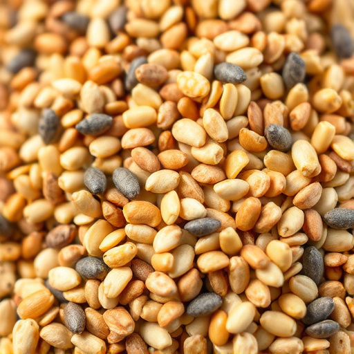 Close-up of wheat-free bird seed mix