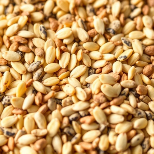 Close-up of wheat-free bird seed mix
