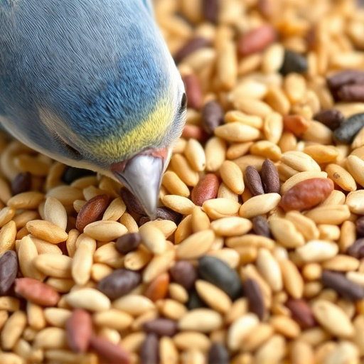 Close-up of wheat-free bird seed mix