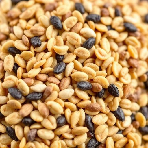 Close-up of wheat-free bird seed mix