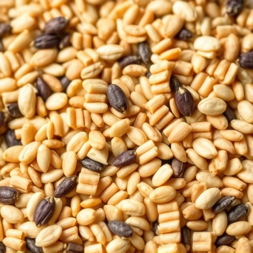 Close-up of wheat-free bird seed mix
