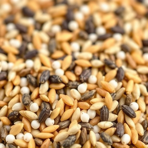 Close-up of wheat-free bird seed mix