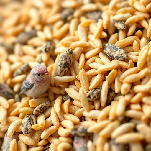Close-up of wheat-free bird seed mix
