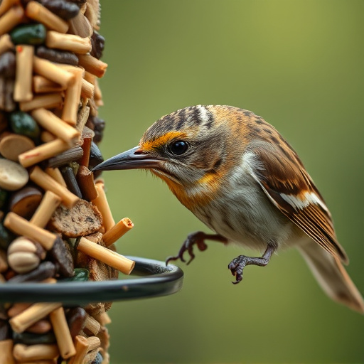 Close-up of wild bird food selection