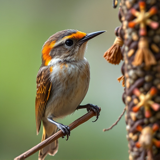 Close-up of wild bird food selection