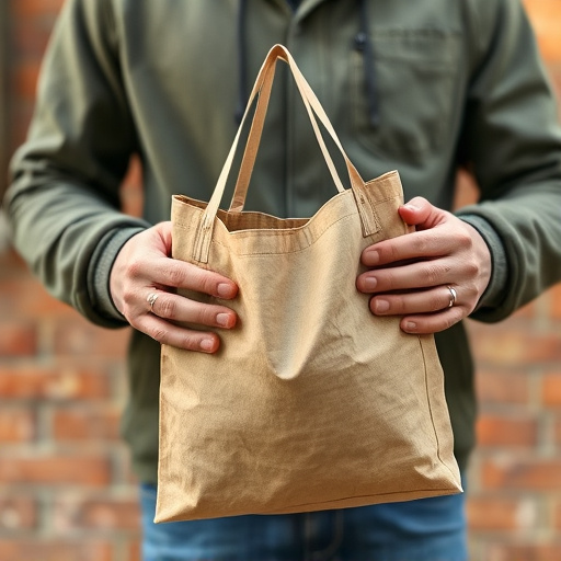 Customer holding bird seed delivery bag