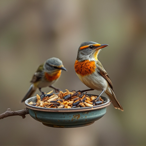 Dehydrated insects for wild birds