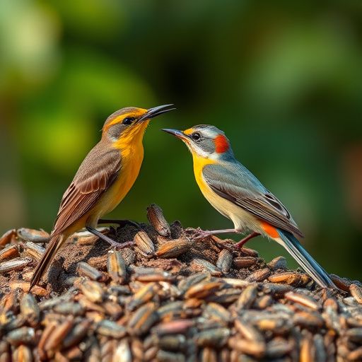 Dehydrated insects for wild birds