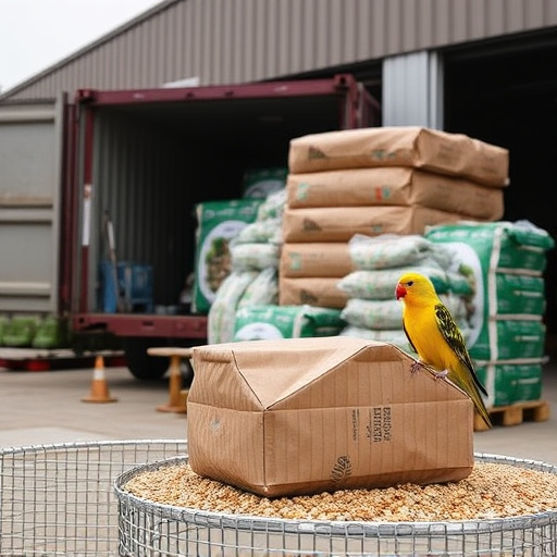 Delivery of bulk bird food supplies
