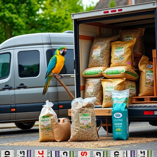 Delivery of bulk bird food supplies