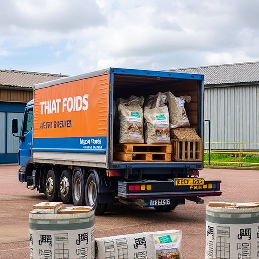 Delivery of bulk bird food supplies