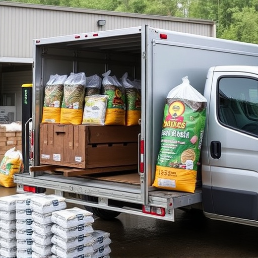 Delivery of bulk bird food supplies