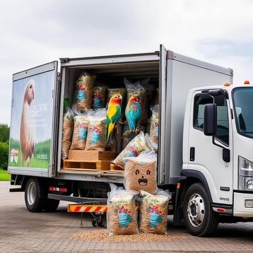 Delivery of bulk bird food supplies