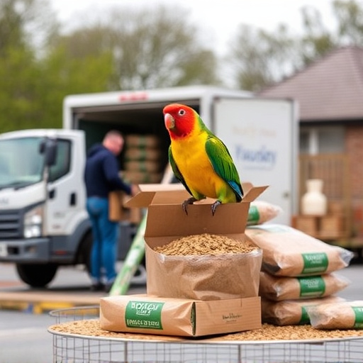 Delivery of bulk bird food supplies