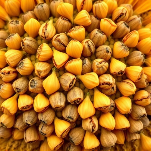 Detailed view of hulled sunflower hearts