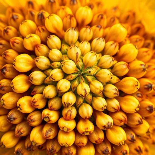 Detailed view of hulled sunflower hearts