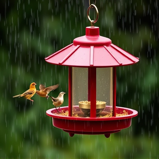 Durable feeder against wind and rain
