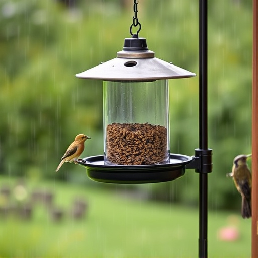 Durable feeder against wind and rain