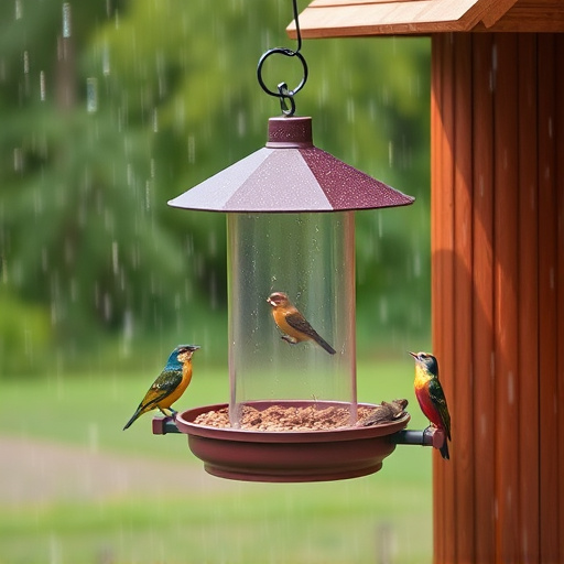 Durable feeder against wind and rain
