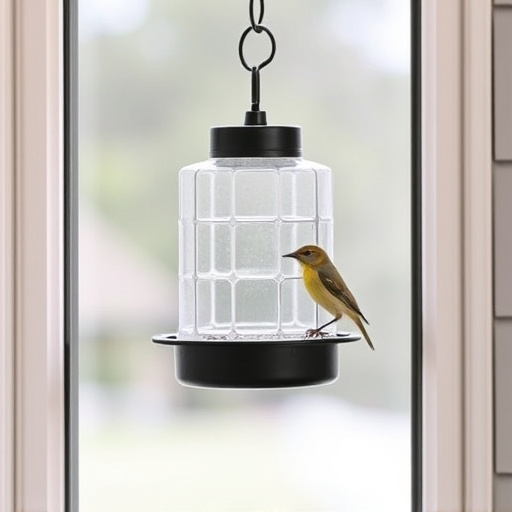 Easy-to-clean window bird feeder design