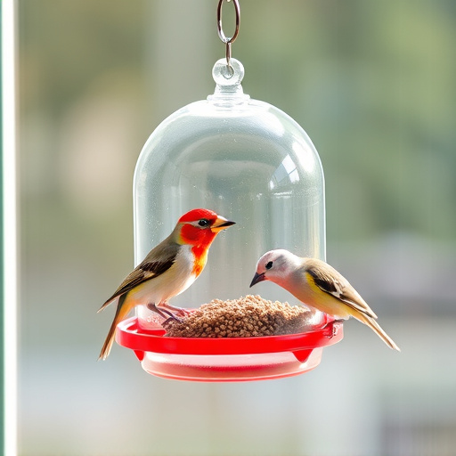 Easy-to-clean window bird feeder design