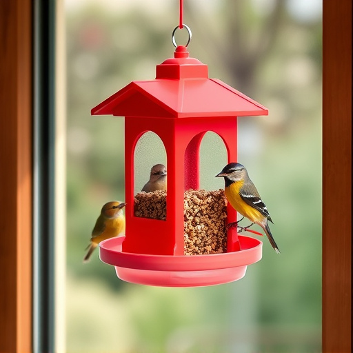 Easy-to-clean window bird feeder design
