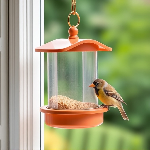 Easy-to-clean window bird feeder design