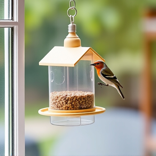 Easy-to-clean window bird feeder design