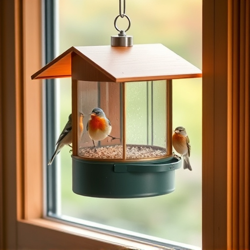 Easy-to-clean window bird feeder design