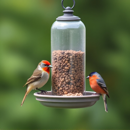 Economical bird feeder for backyard birds