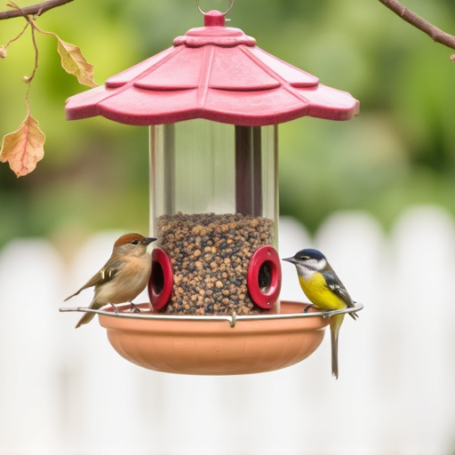 Economical bird feeder for backyard birds