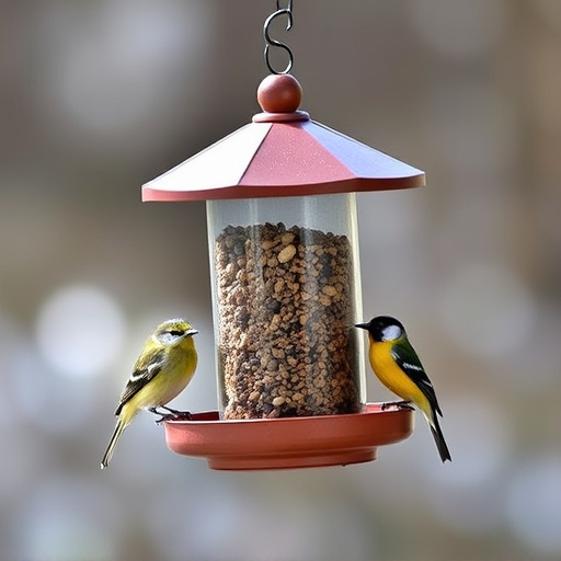 Economical bird feeder for backyard birds