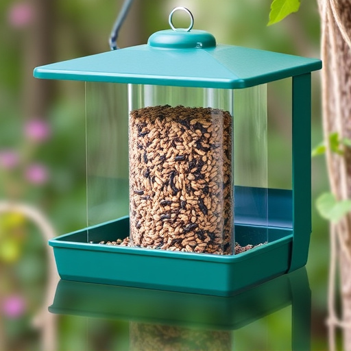 Enclosed seed feeder with drip tray
