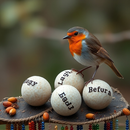Fat balls placed near robin perch