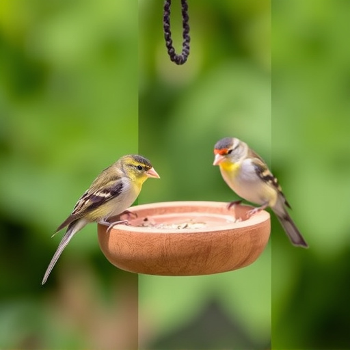 Feeding station designed for tiny birds